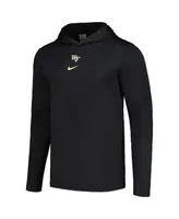 Men's Nike Black Wake Forest Demon Deacons 2023 Sideline Player Performance Hoodie Top