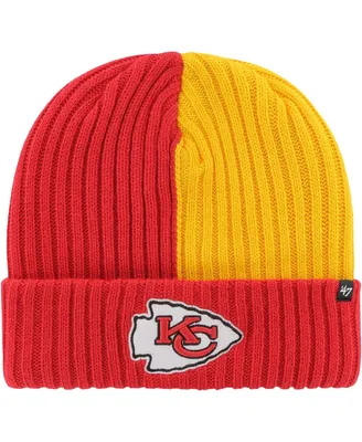 Men's '47 Brand Red Kansas City Chiefs Fracture Cuffed Knit Hat