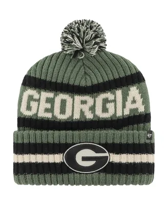 Men's '47 Brand Green Georgia Bulldogs Oht Military-Inspired Appreciation Bering Cuffed Knit Hat with Pom