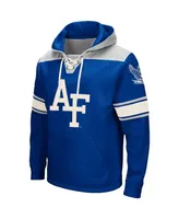 Men's Colosseum Royal Air Force Falcons 2.0 Lace-Up Pullover Hoodie