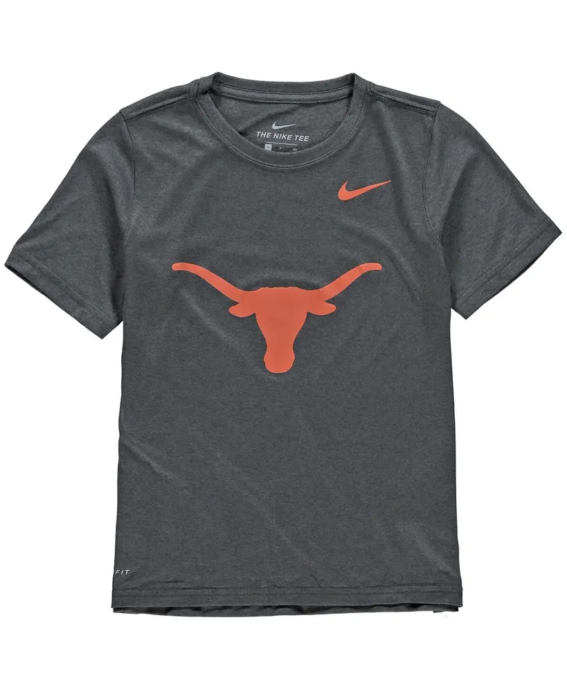 Big Boys Nike Anthracite Texas Longhorns Logo Legend Performance T-shirt