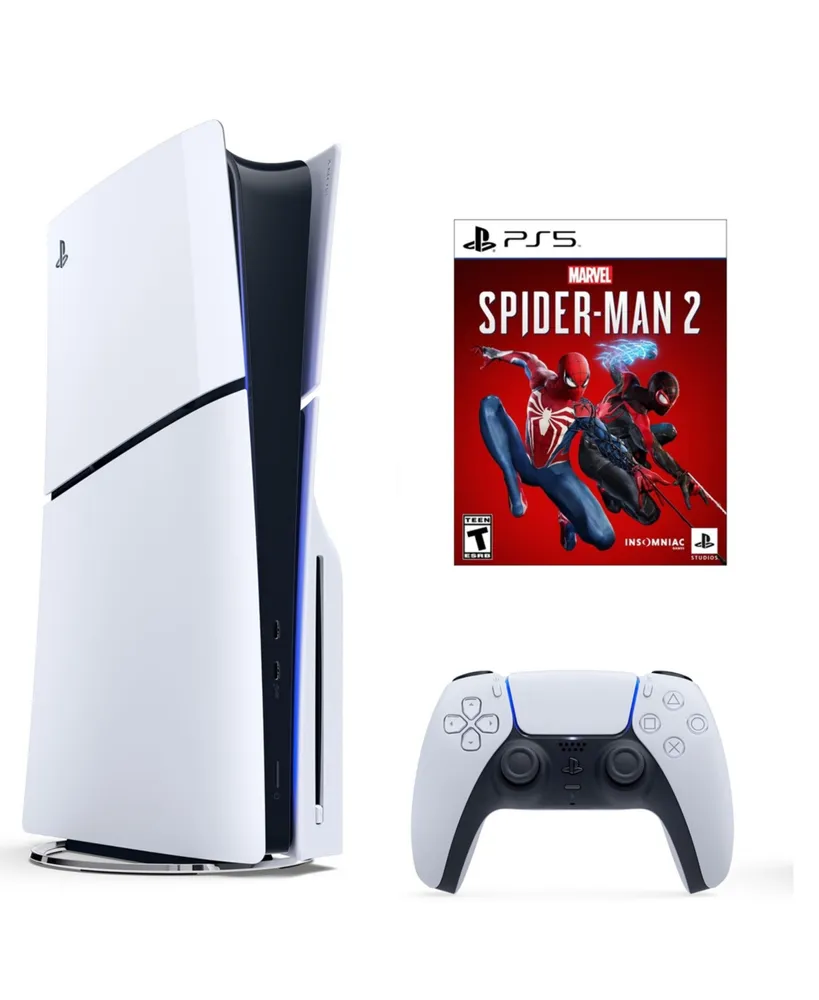 PS5 Spider Man 2 Console with Miles Morales Game and Accessories Kit
