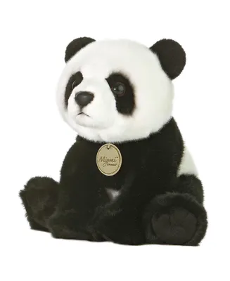 Aurora Medium Panda Miyoni Adorable Plush Toy Black 7.5"