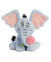 Aurora Medium Horton Dr. Seuss Whimsical Plush Toy Blue 12"