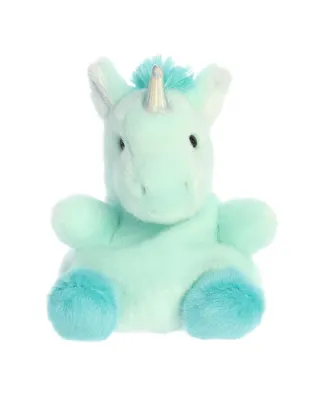 Aurora Mini Tilly Blue Unicorn Palm Pals Adorable Plush Toy Blue 5"