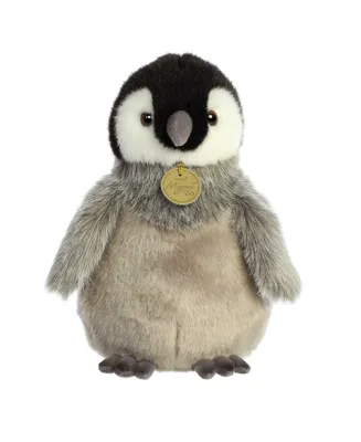 Aurora Small Emperor Penguin Chick Miyoni Adorable Plush Toy Gray