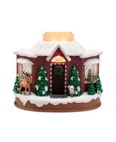 8" Animated Musical Santa's Workshop