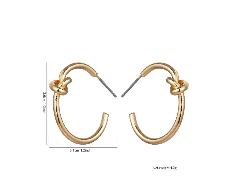 Knot Hoop Earrings