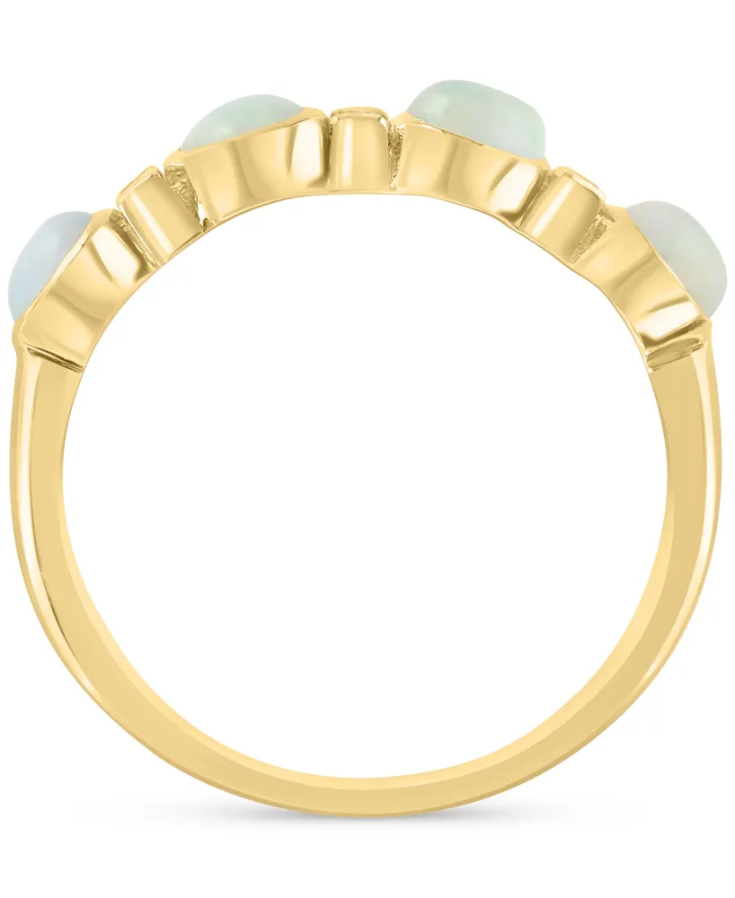 Effy Ethiopian Opal (3/4 ct. t.w.) & Diamond (1/10 ct. t.w.) Ring in 14k Gold