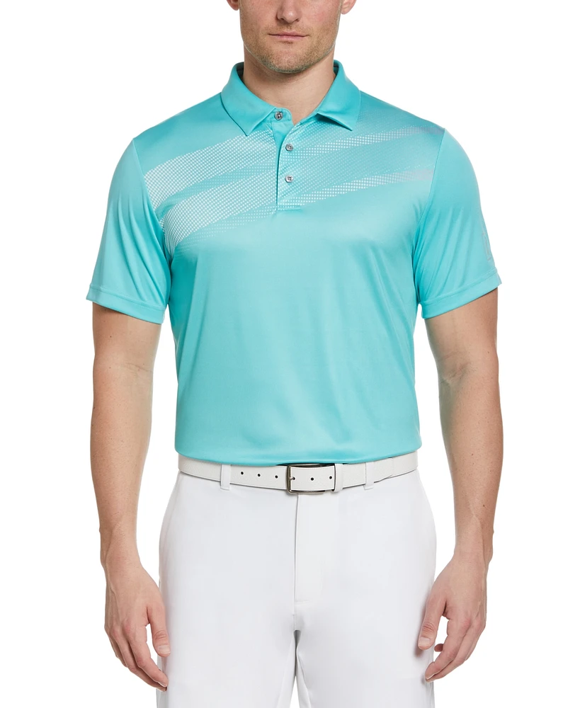 Pga Tour Men's Gradient Print Polo Shirt