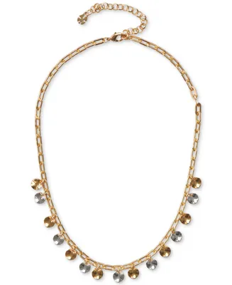 Lucky Brand Two-Tone Charm Chain Necklace, 16" + 3" extender