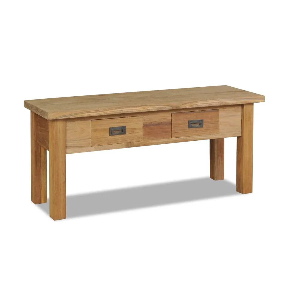 Hall Bench Solid Teak 35.4"x11.8"x15.7"