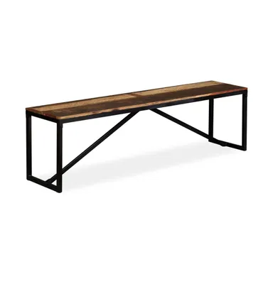 Bench Solid Reclaimed Wood 63"x13.8"x17.7"