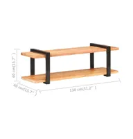 Tv Stand 51.2"x15.7"x15.7" Solid Wood Acacia