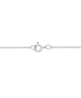 Diamond Double Heart 18" Pendant Necklace (1 ct. t.w.) in 10k White Gold