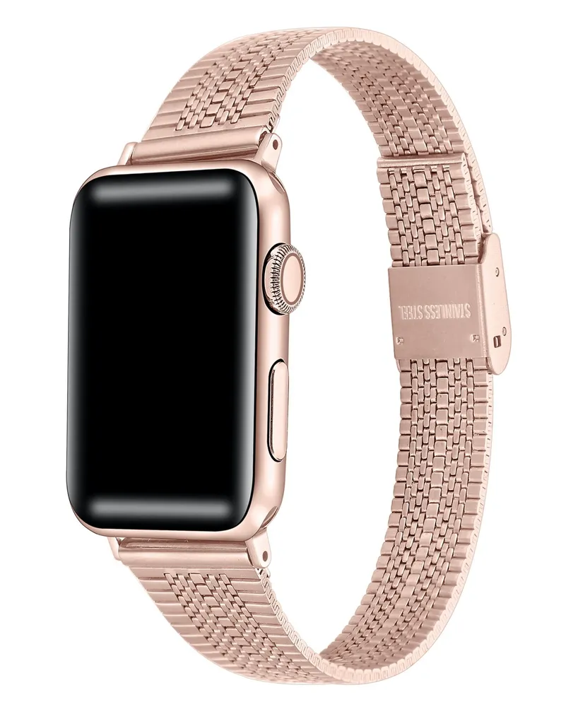 Posh Tech Unisex Eliza Stainless Steel Bicolor Band for Apple Watch Size- 42mm, 44mm, 45mm, 49mm
