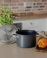 Sedona Kitchen Hard Anodized Aluminum 4-Qt. Multi Cooker with Glass Lid & Steam Tray