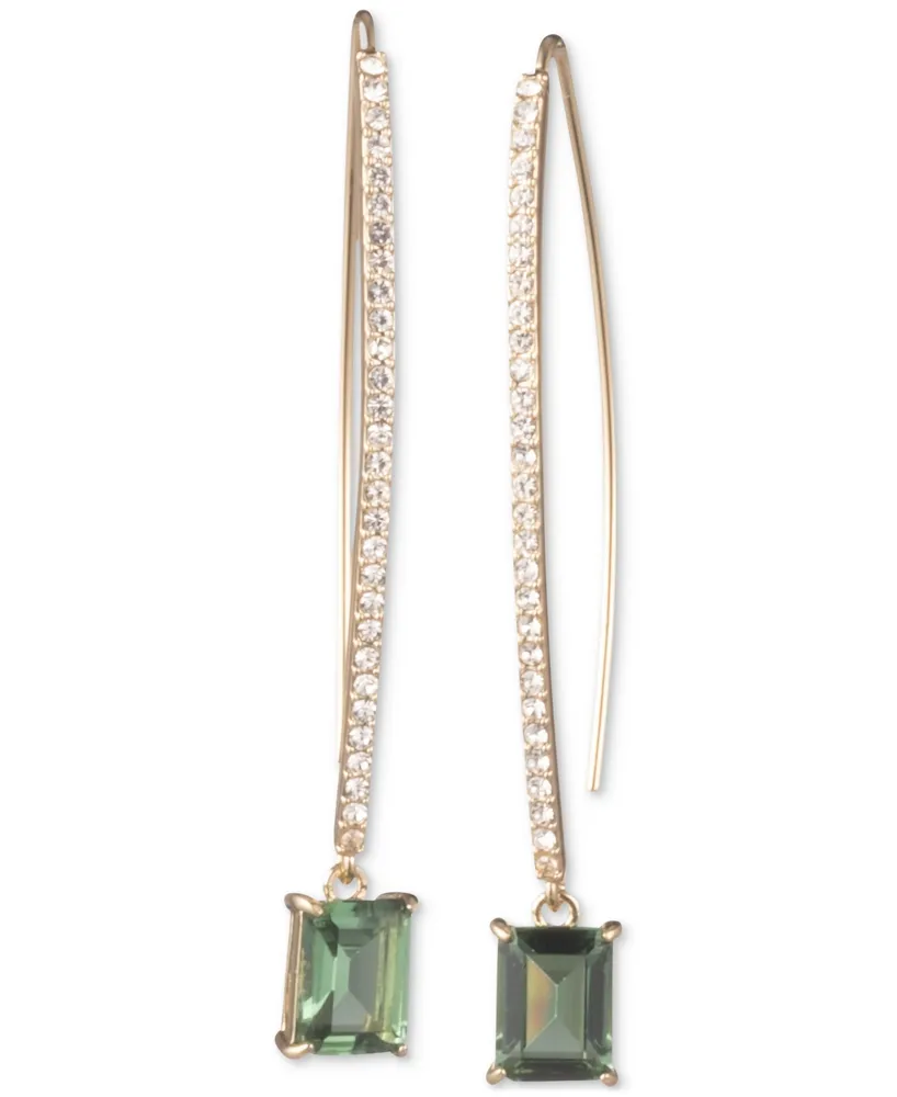 Lauren Ralph Crystal Threader Earrings