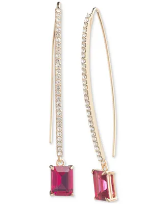 Lauren Ralph Crystal Threader Earrings