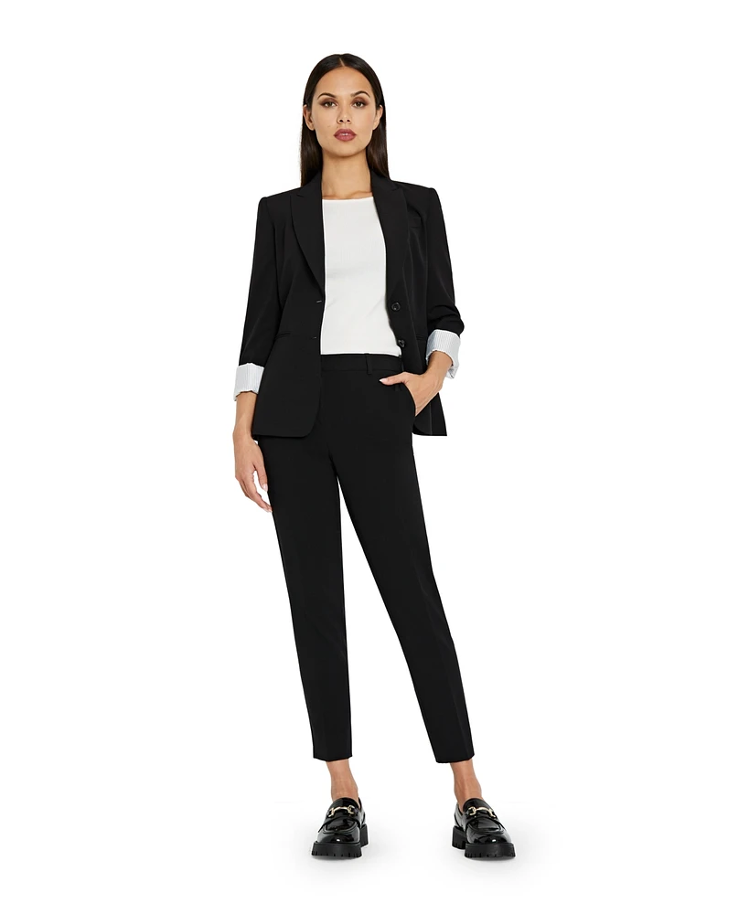 Tahari Asl Notched Two-Button Blazer