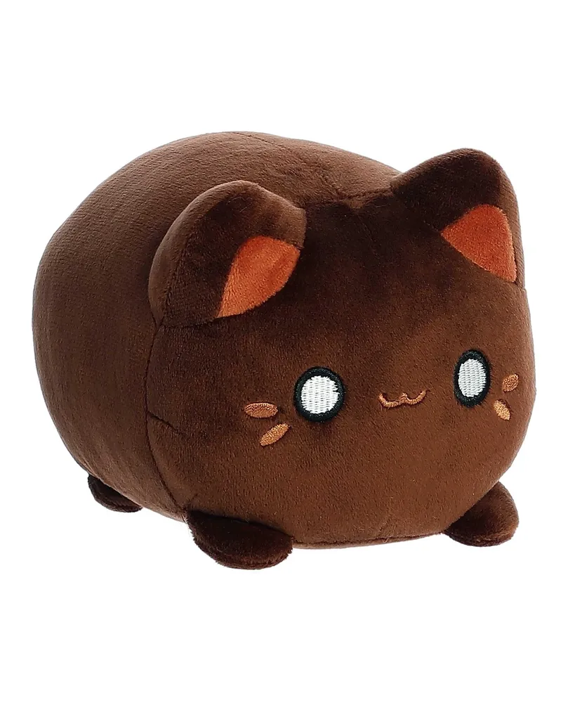 Aurora Small Kona Coffee Meowchi Tasty Peach Enchanting Plush Toy Brown 7"