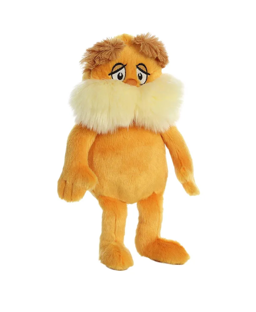 Aurora Medium The Lorax Dr. Seuss Whimsical Plush Toy Orange 12"