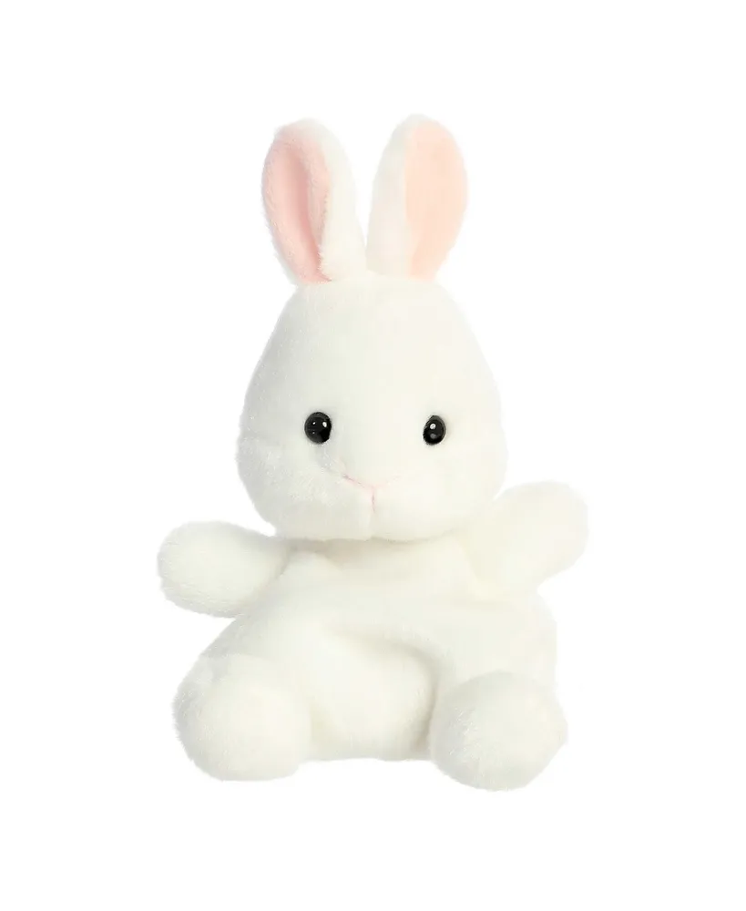 Aurora Mini Cottontail Bunny Palm Pals Adorable Plush Toy White 5"