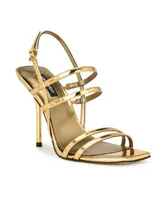 Nine West Women's Penla Strappy Square Toe Dress Sandals