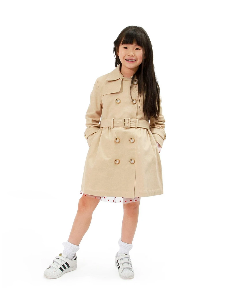 Belle & Bloom Child Girls Miss Sunshine Trench Coat