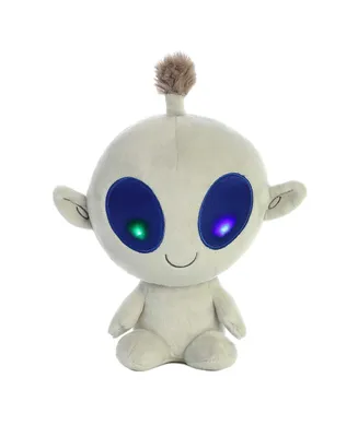 Aurora Small Bob Light Up Alien Galactic Cuties Interstellar Plush Toy Gray 8"