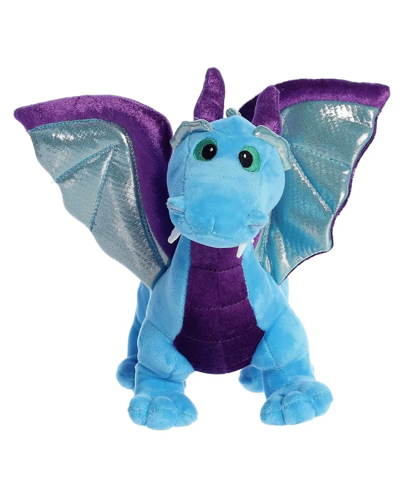Aurora Large Blue Dragon Dinos & Dragons Ferocious Plush Toy Blue 18"