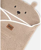 Baby Boy Baby Cocoon Blanket Brown Teddy Bear - Infant|Toddler