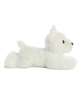 Aurora Medium Windsor Westie Flopsie Adorable Plush Toy White 12"