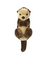 Aurora Medium Sea Otter Miyoni Adorable Plush Toy Brown 10"