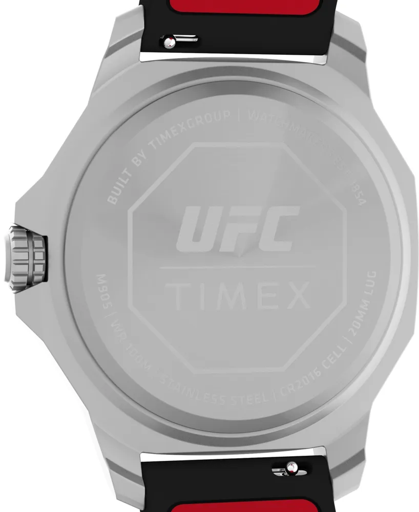 Timex Ufc Men's Reveal Analog Black Resin Watch, 41mm