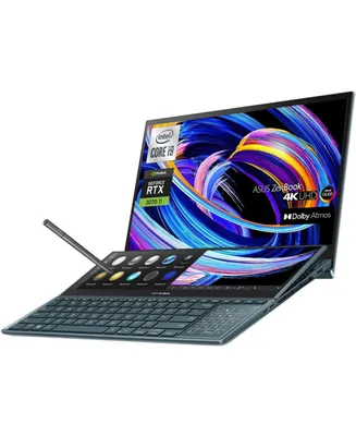 Asus ZenBook Pro Duo 15 Laptop, 15.6" Uhd Oled Touchscreen, Intel Core i9-12900H, Nvidia GeForce Rtx 3070 Ti, 32GB DDR5 Ram, 1TB PCIe M.2 Ssd, Wi