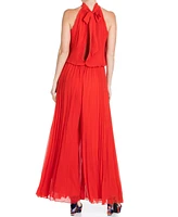 Meghan Fabulous Plus Wild Orchid Pleat Jumpsuit