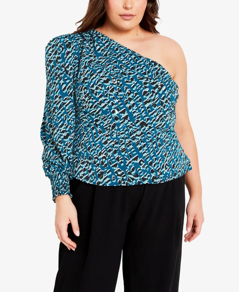 Avenue Plus Size Longline Blouse Top