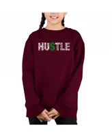 La Pop Art Kids Hustle Word Art Crewneck Sweatshirt