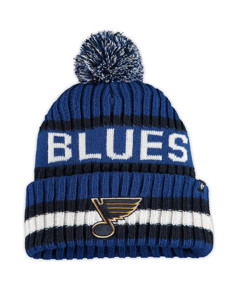 Men's '47 Brand Blue St. Louis Blues Bering Cuffed Knit Hat with Pom