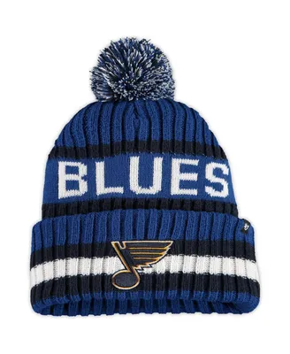 Men's '47 Brand Blue St. Louis Blues Bering Cuffed Knit Hat with Pom