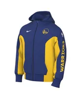 Men's Nike Royal Golden State Warriors 2023/24 Authentic Showtime Performance Full-Zip Hoodie