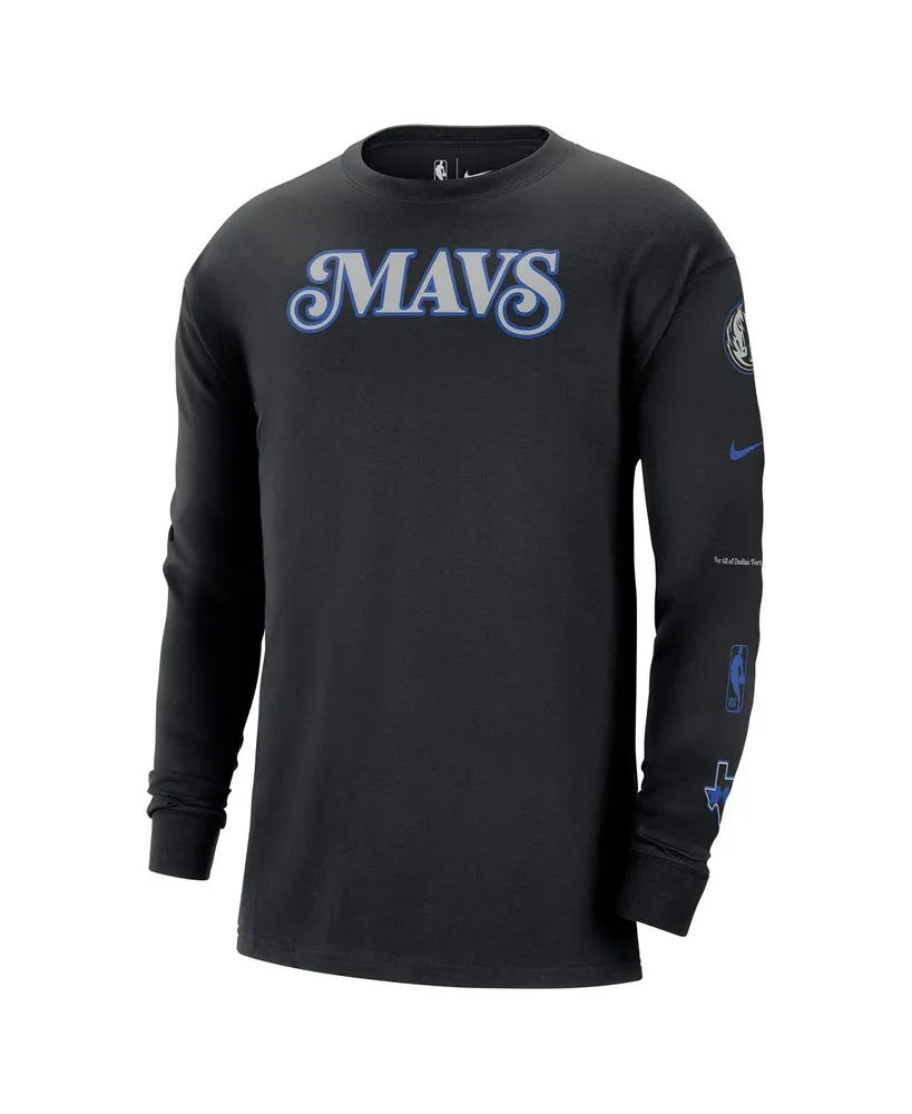 Men's Nike Black Dallas Mavericks 2023/24 City Edition Max90 Expressive Long Sleeve T-shirt