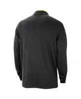 Men's Nike Black Golden State Warriors 2023/24 City Edition Authentic Coaches Half-Zip Jacket