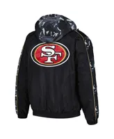 Men's Starter Black San Francisco 49ers Thursday Night Gridiron Full-Zip Hoodie