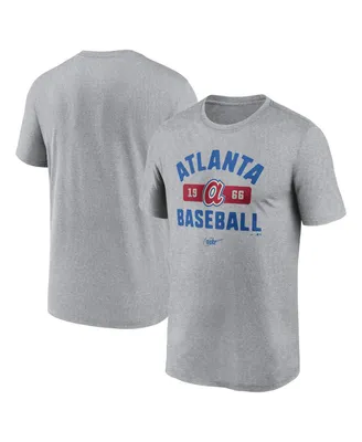 Men's Nike Heather Gray Atlanta Braves Legend T-shirt