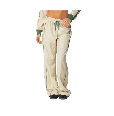 Women's Superstar nylon track pants - Off-white-and