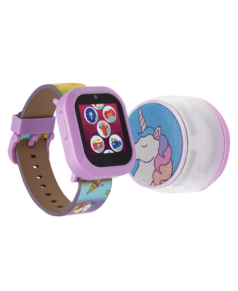 Playzoom V3 Girls Purple Silicone Smartwatch 42mm Gift Set