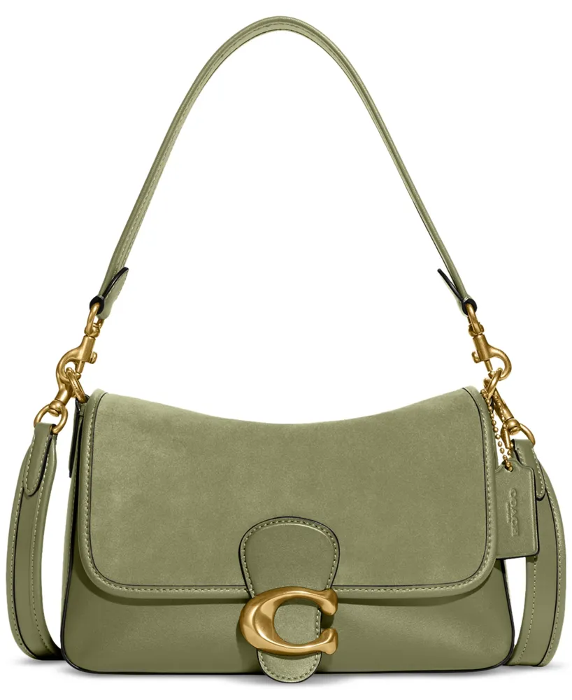 COACH Soft Tabby Leather Shoulder Bag with Removable Crossbody Strap -  Macy's