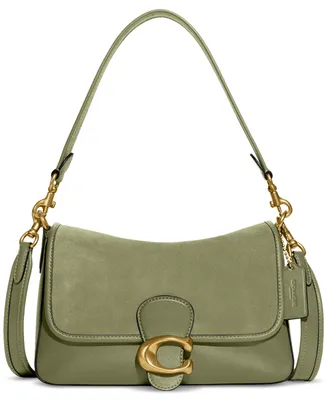 Coach Suede Soft Tabby Shoulder Bag with Convertible Straps